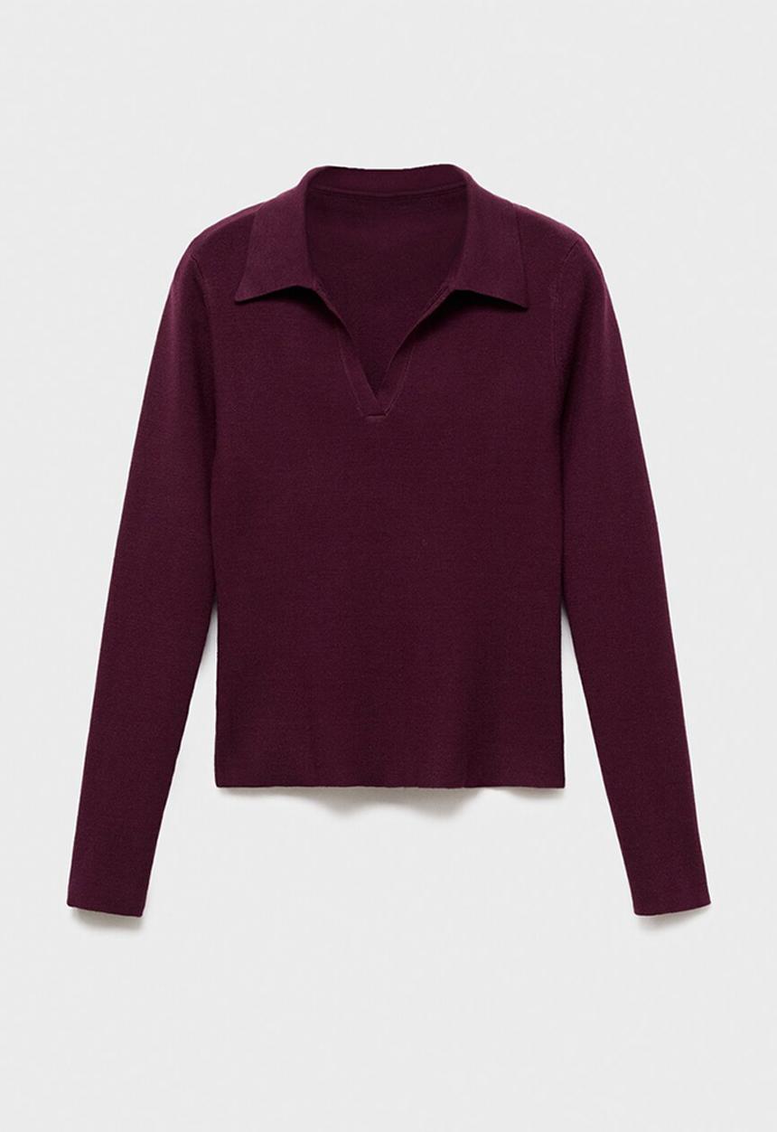 MANGO - Jersey mariele - dark red