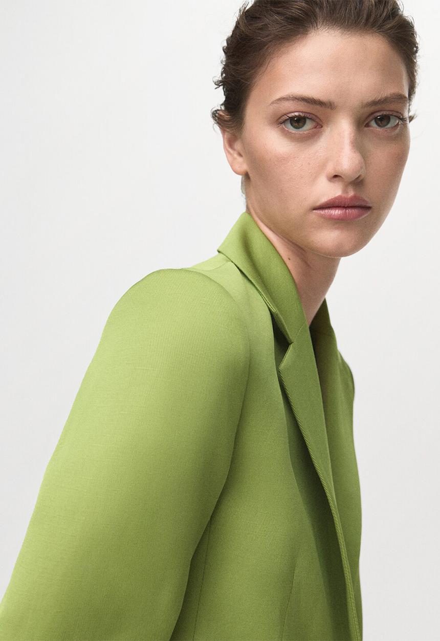 MANGO - Blazer apple -  green