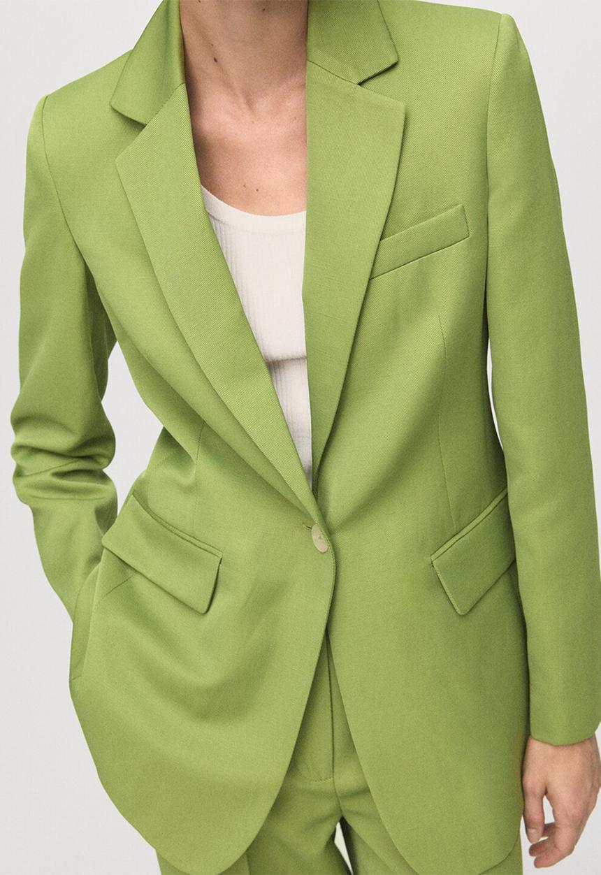 MANGO - Blazer apple -  green