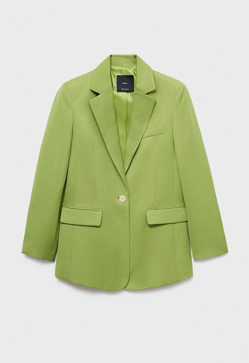 MANGO - Blazer apple -  green
