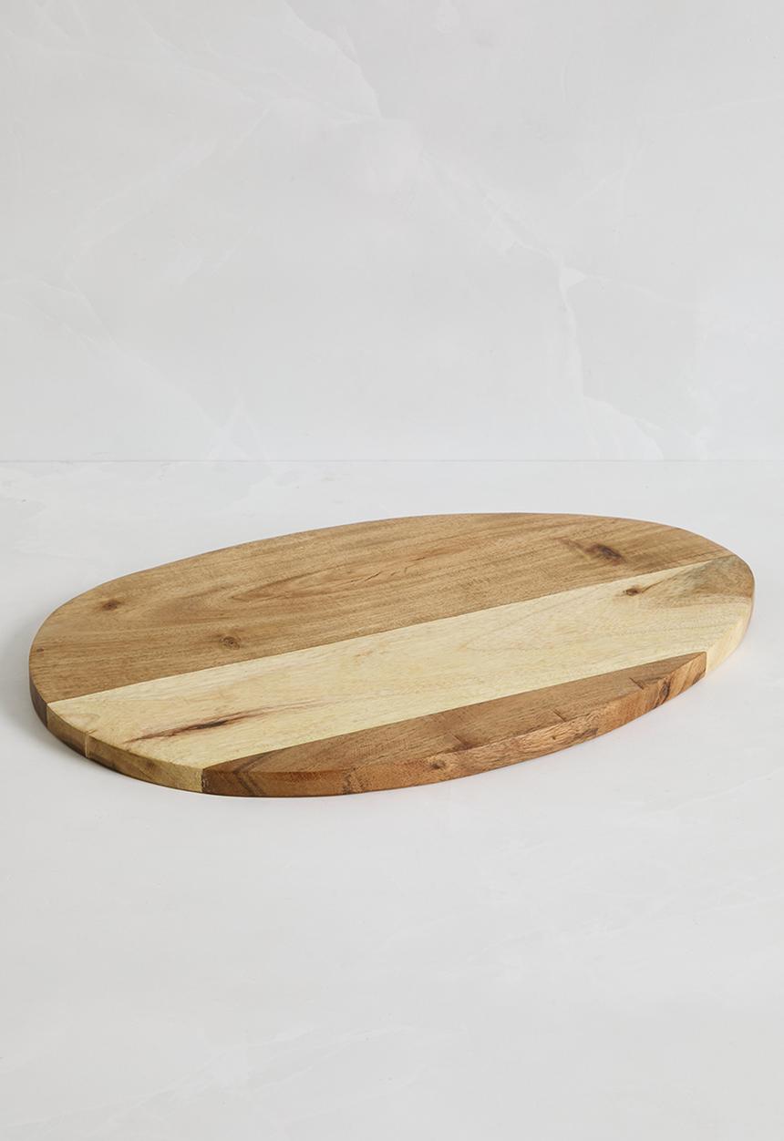 Sixth Floor - Marble & wood chopping board set of 2 - white & natural