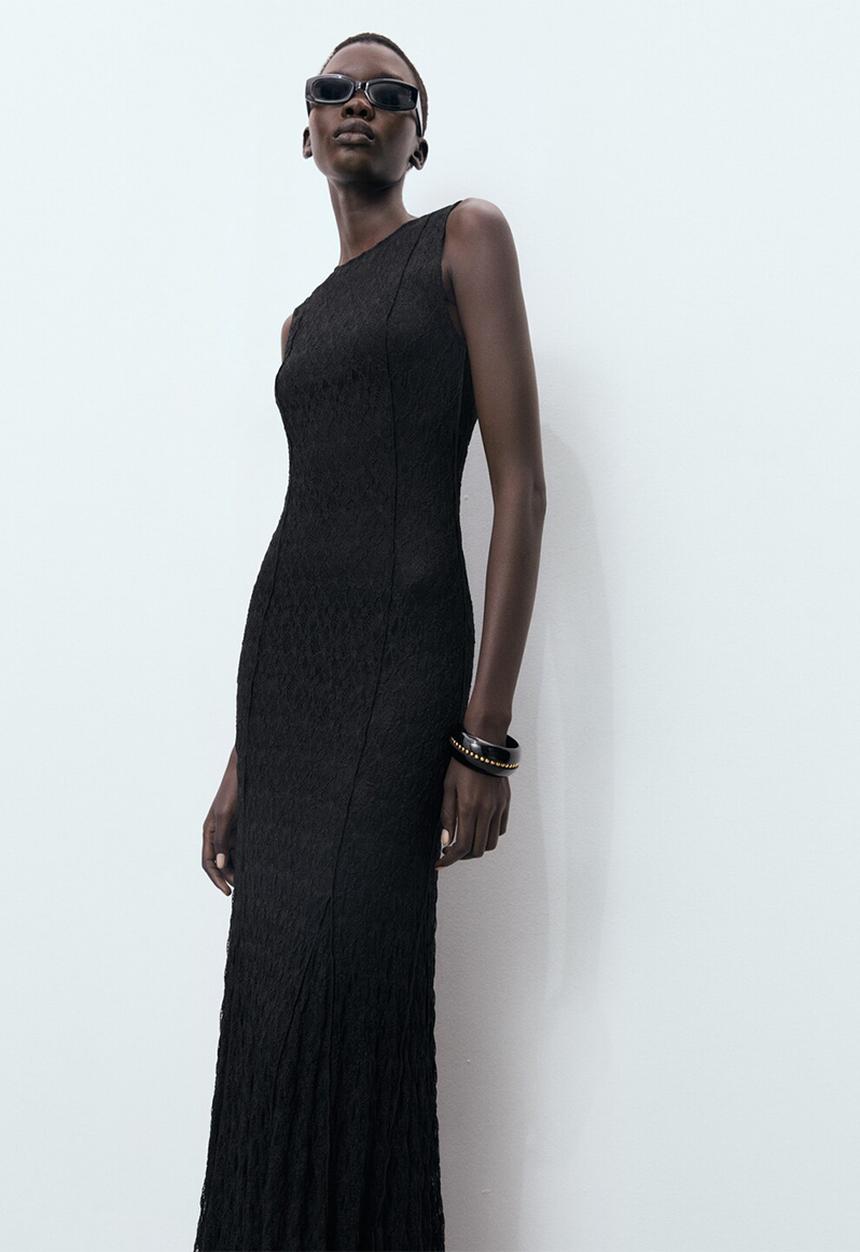 MANGO - Dress santori  -  black
