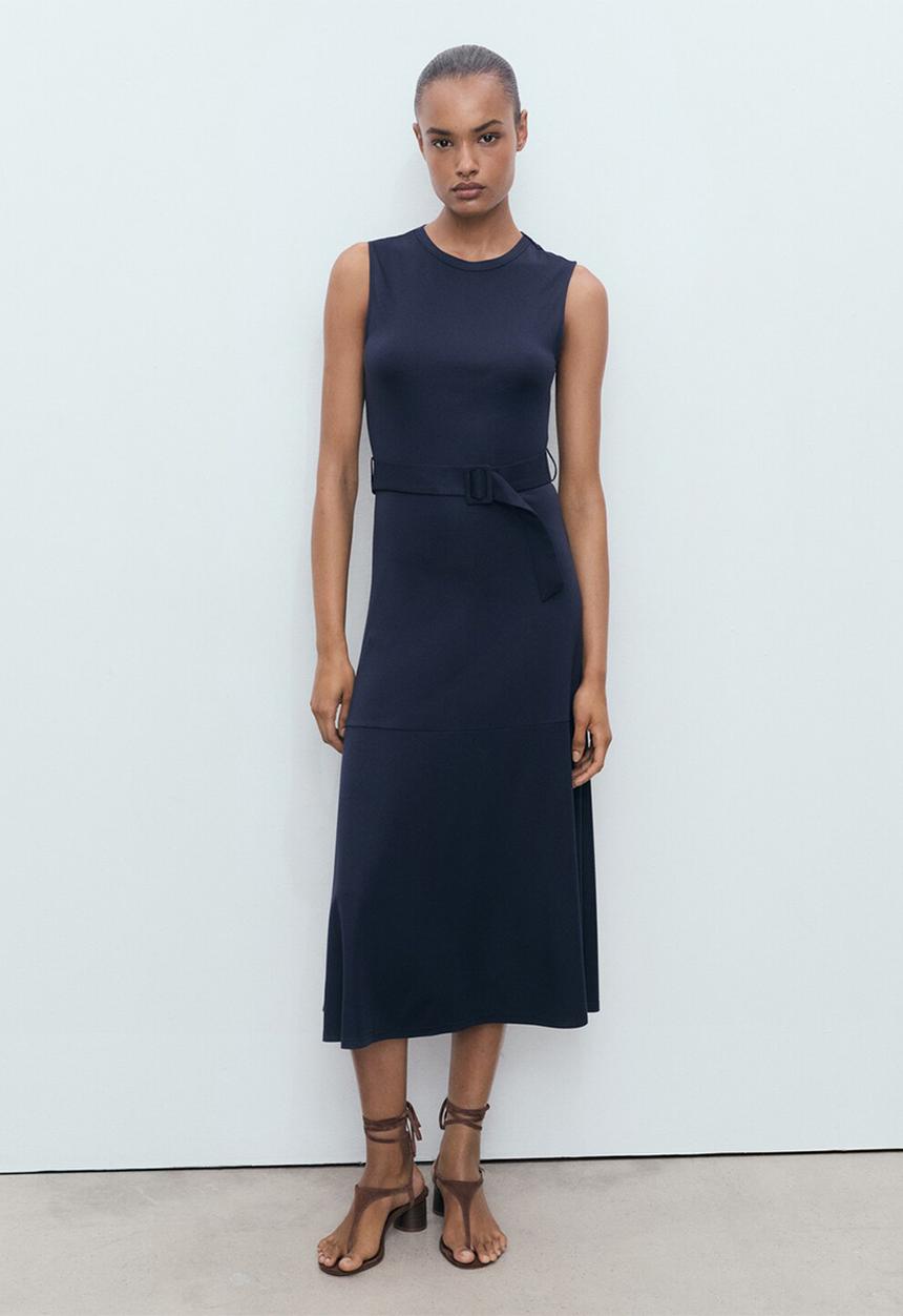 MANGO - Dress megan-h - midnight navy