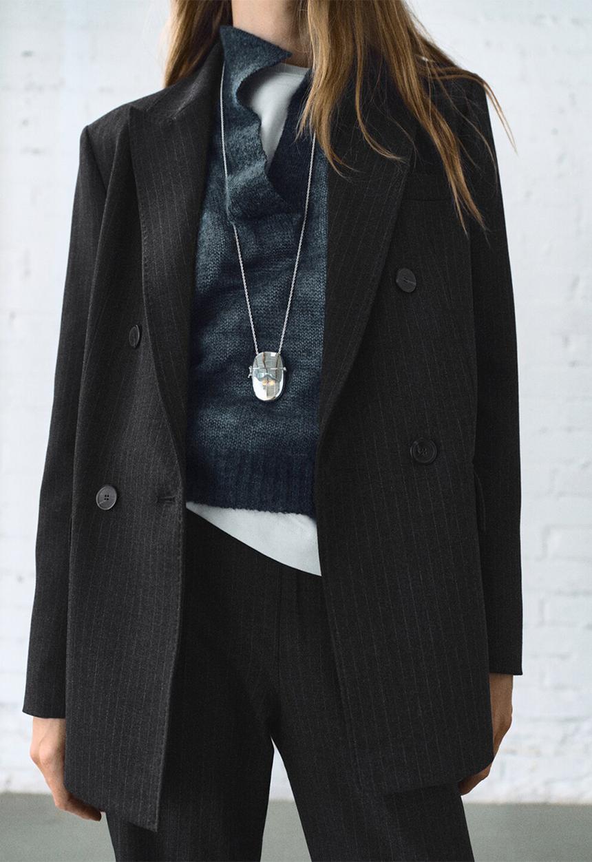 MANGO - Americana irise - dark grey
