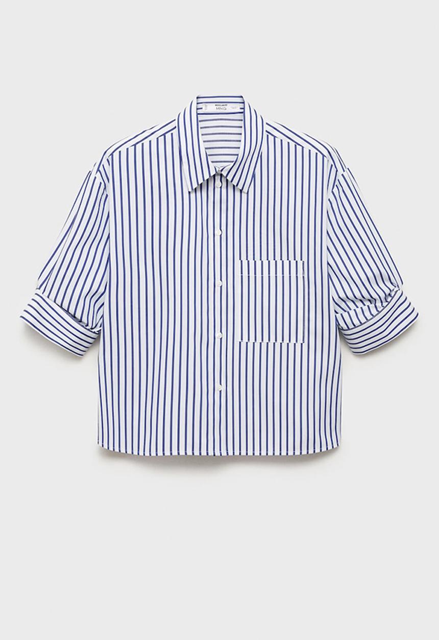 MANGO - Shirt gigi - mid-blue