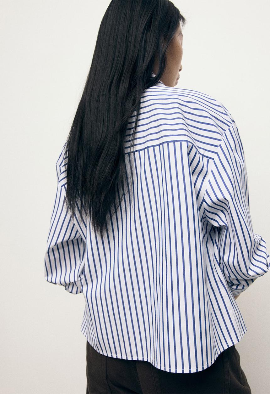 MANGO - Shirt gigi - mid-blue