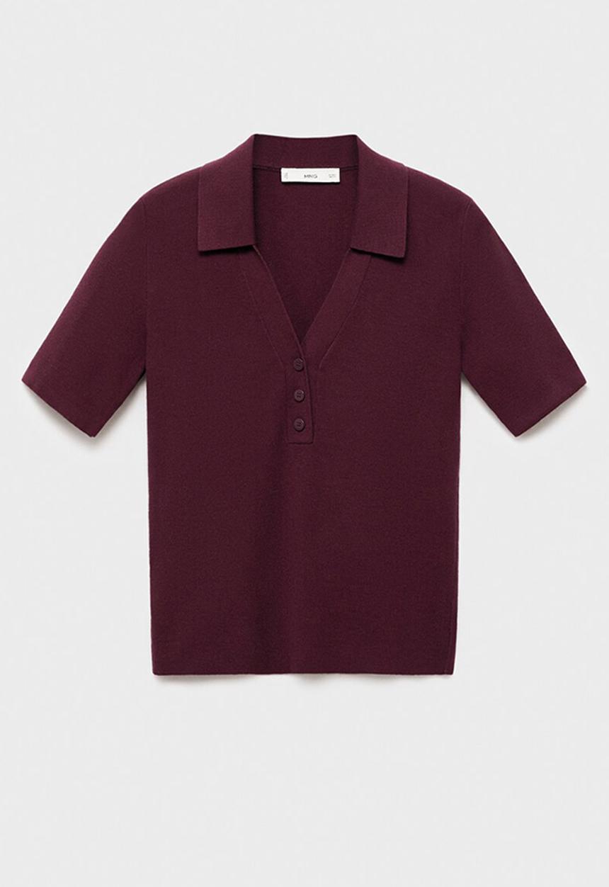MANGO - Jersey polita - dark red