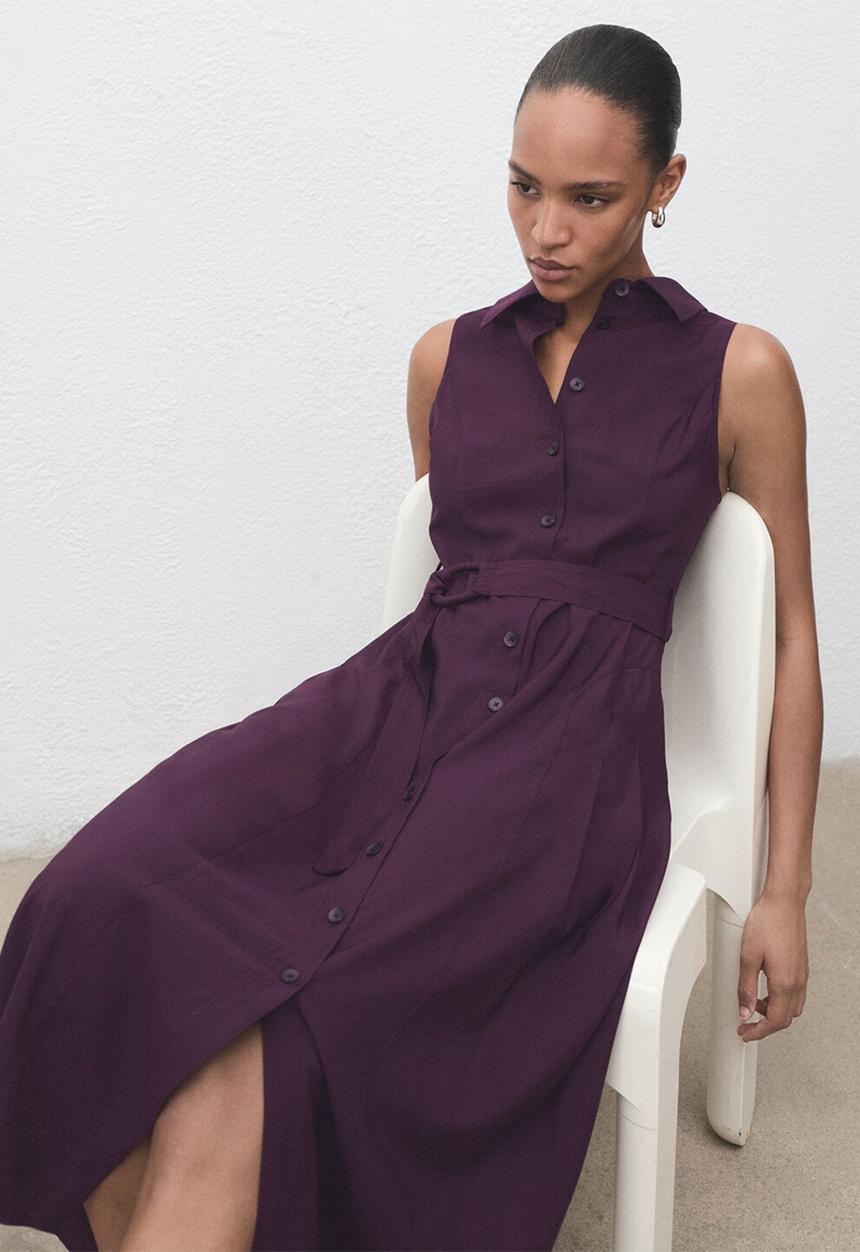 MANGO - Dress show - mid-purple