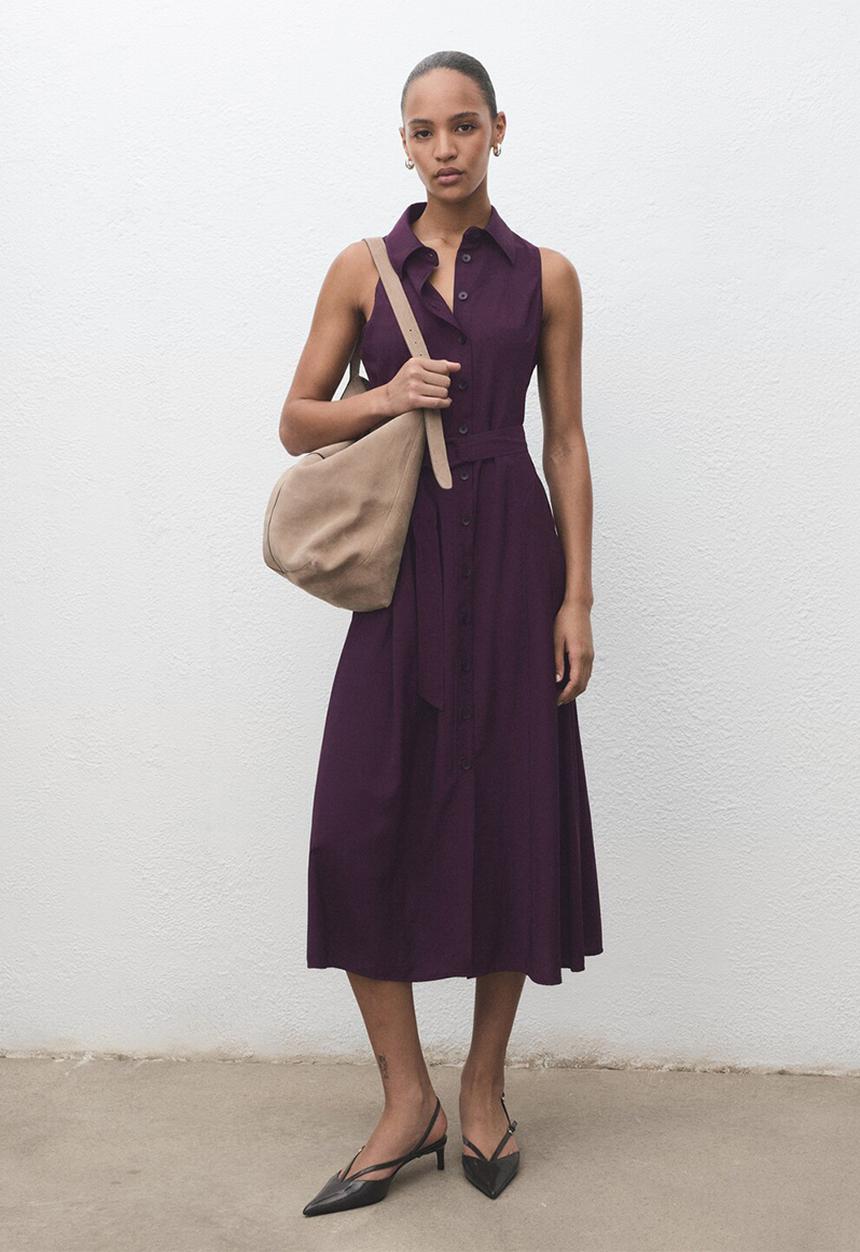 MANGO - Dress show - mid-purple
