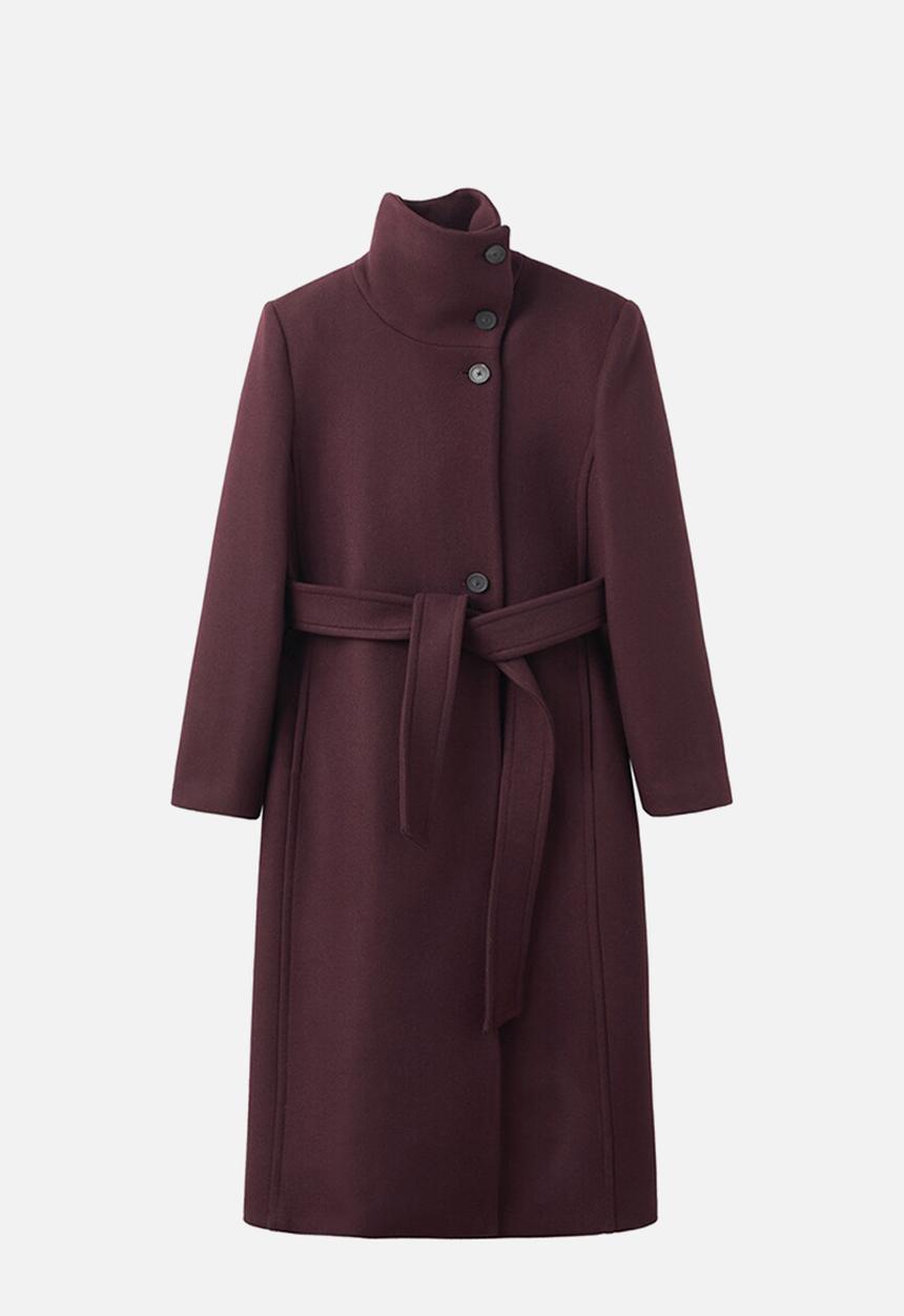 MANGO - Abrigo sirenita - dark red