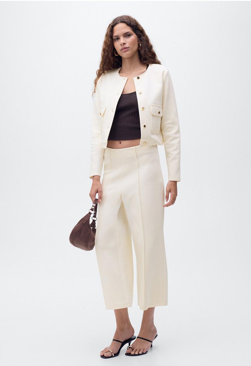 MANGO - Jacket grey-h -  light beige