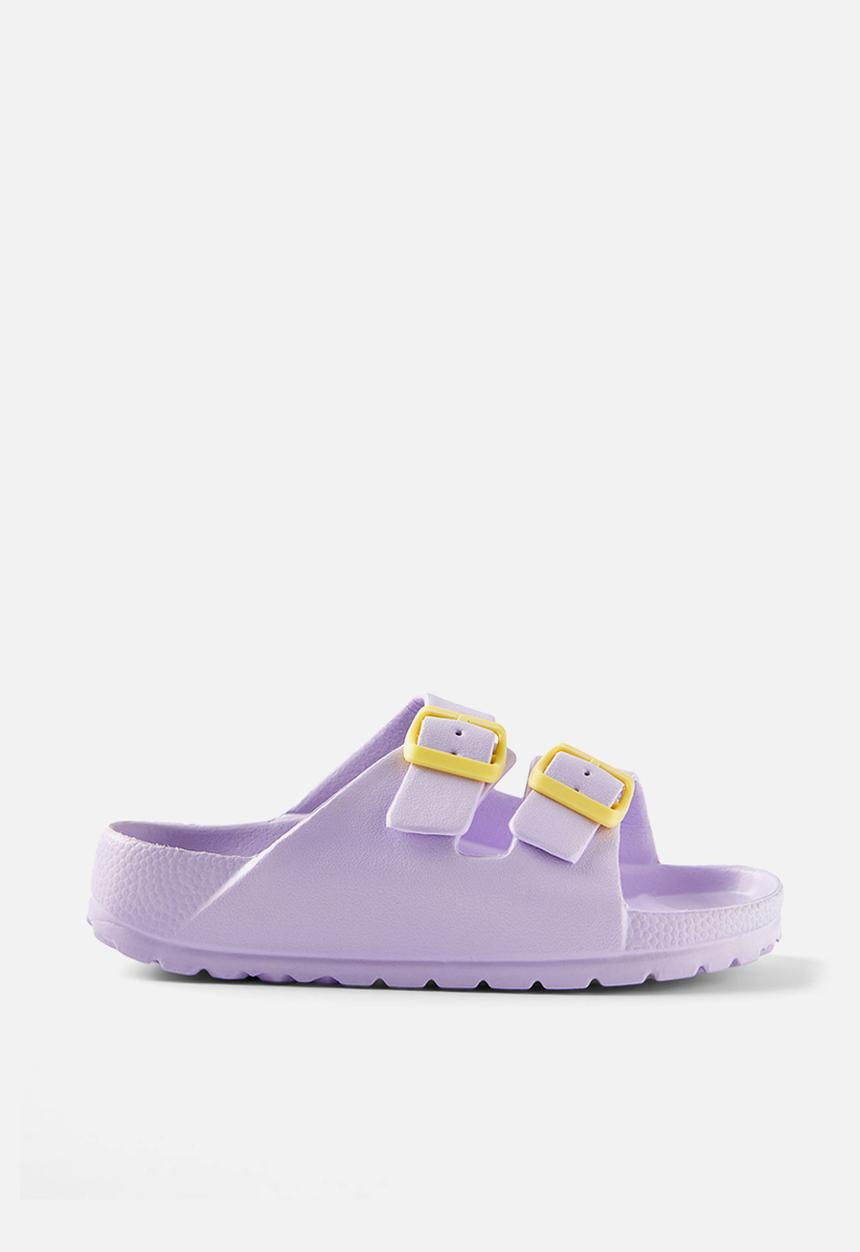 Cotton On - Twin strap slide - vintage lilac/baby yellow