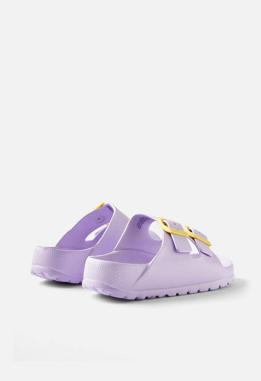 Cotton On - Twin strap slide - vintage lilac/baby yellow