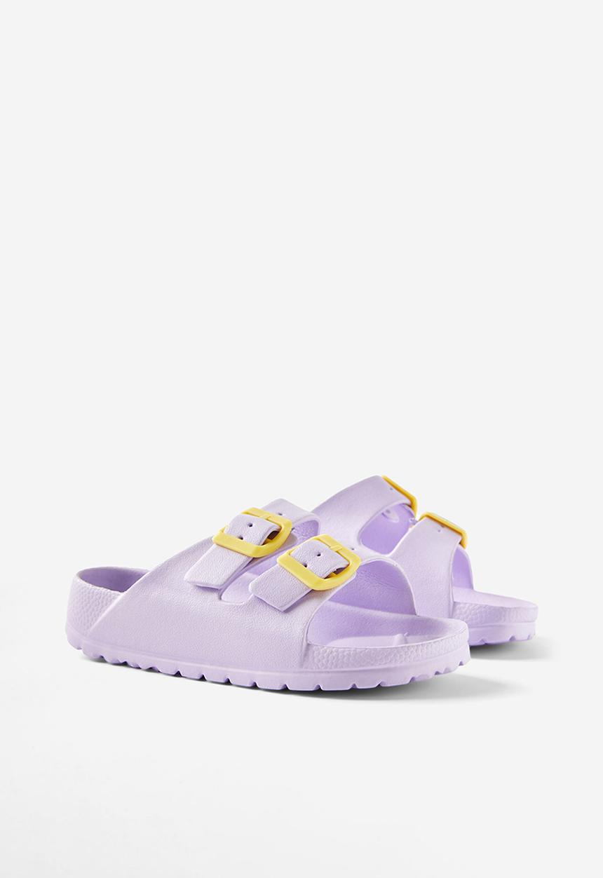 Cotton On - Twin strap slide - vintage lilac/baby yellow