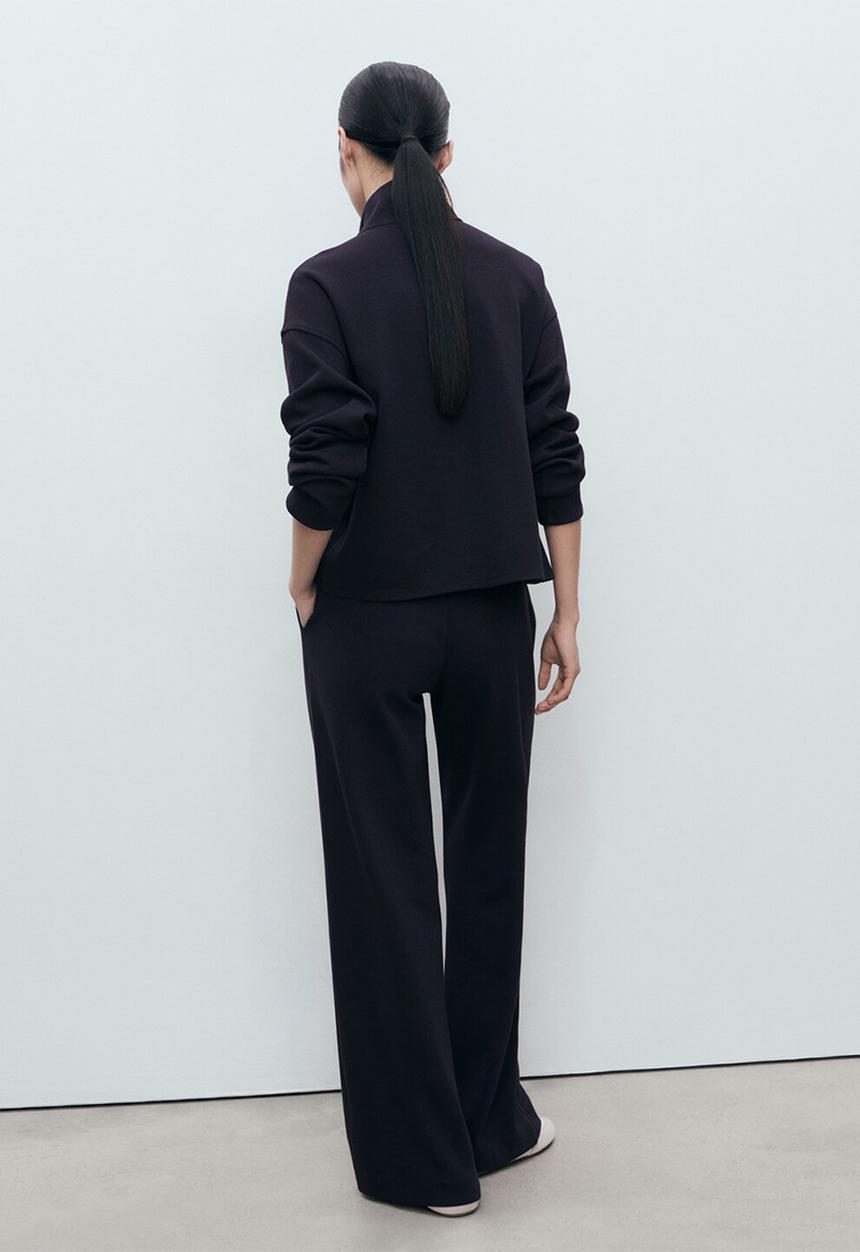 MANGO - Trousers picol - midnight navy