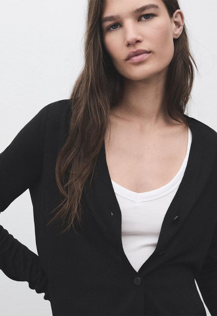 MANGO - Cardigan luccav - black