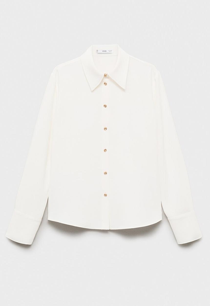 MANGO - Shirt flare - natural