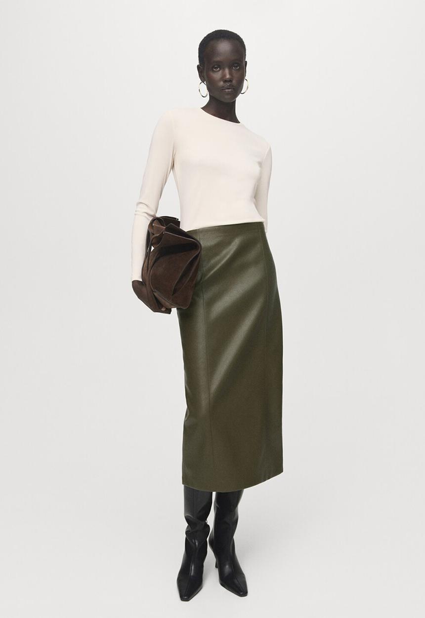MANGO - Camiseta sita - light beige