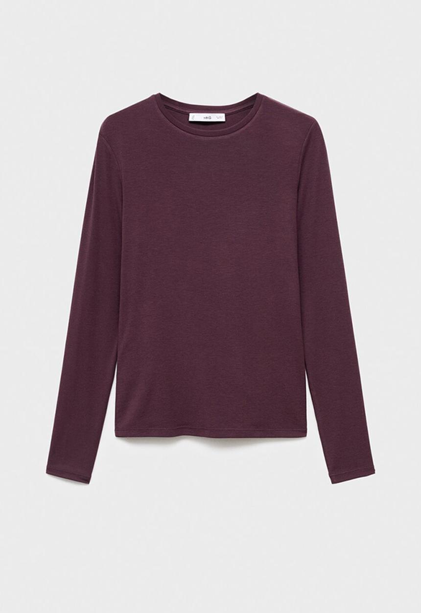 MANGO - T-shirt secondca - dark red