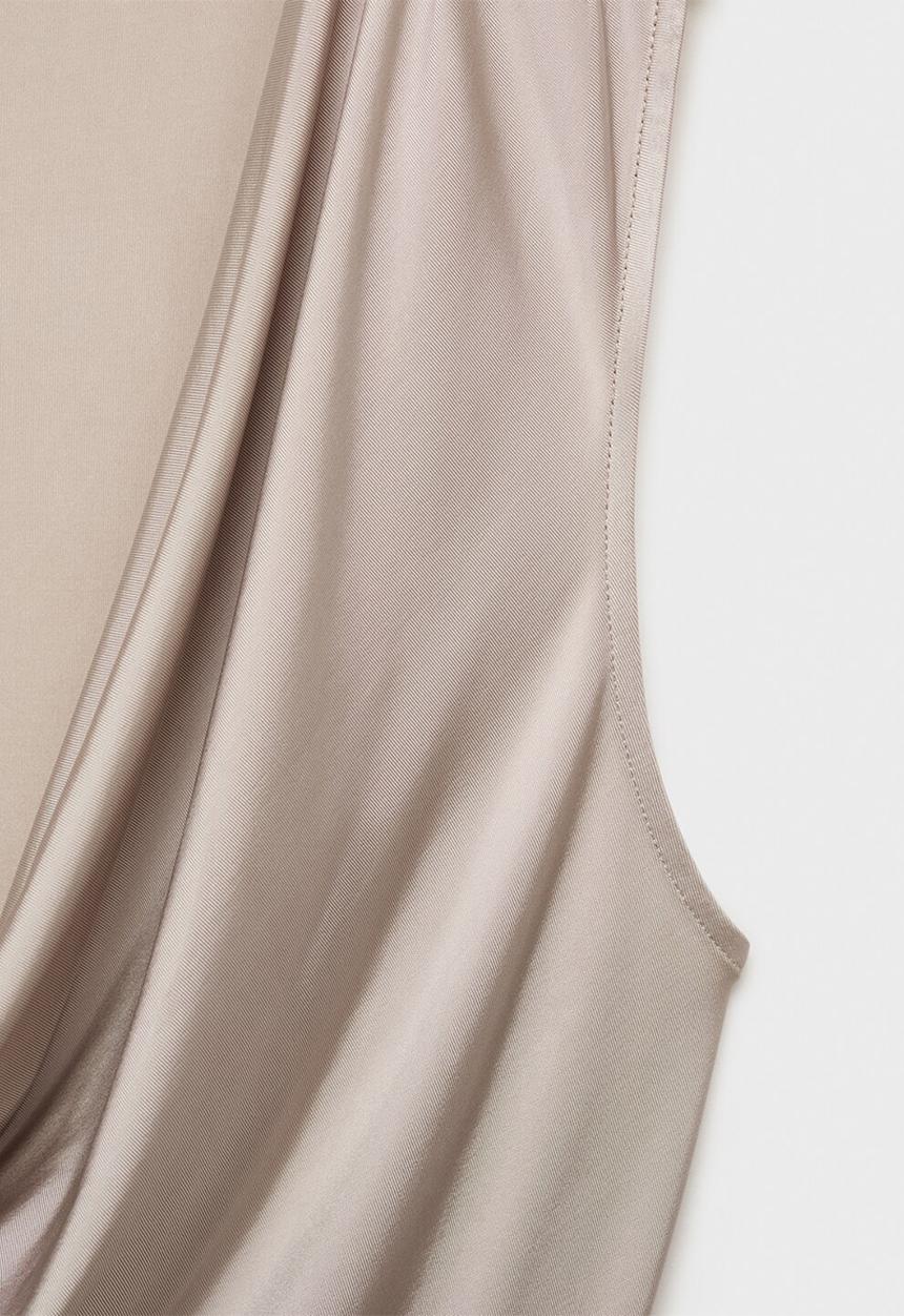 MANGO - Camisa flare - beige