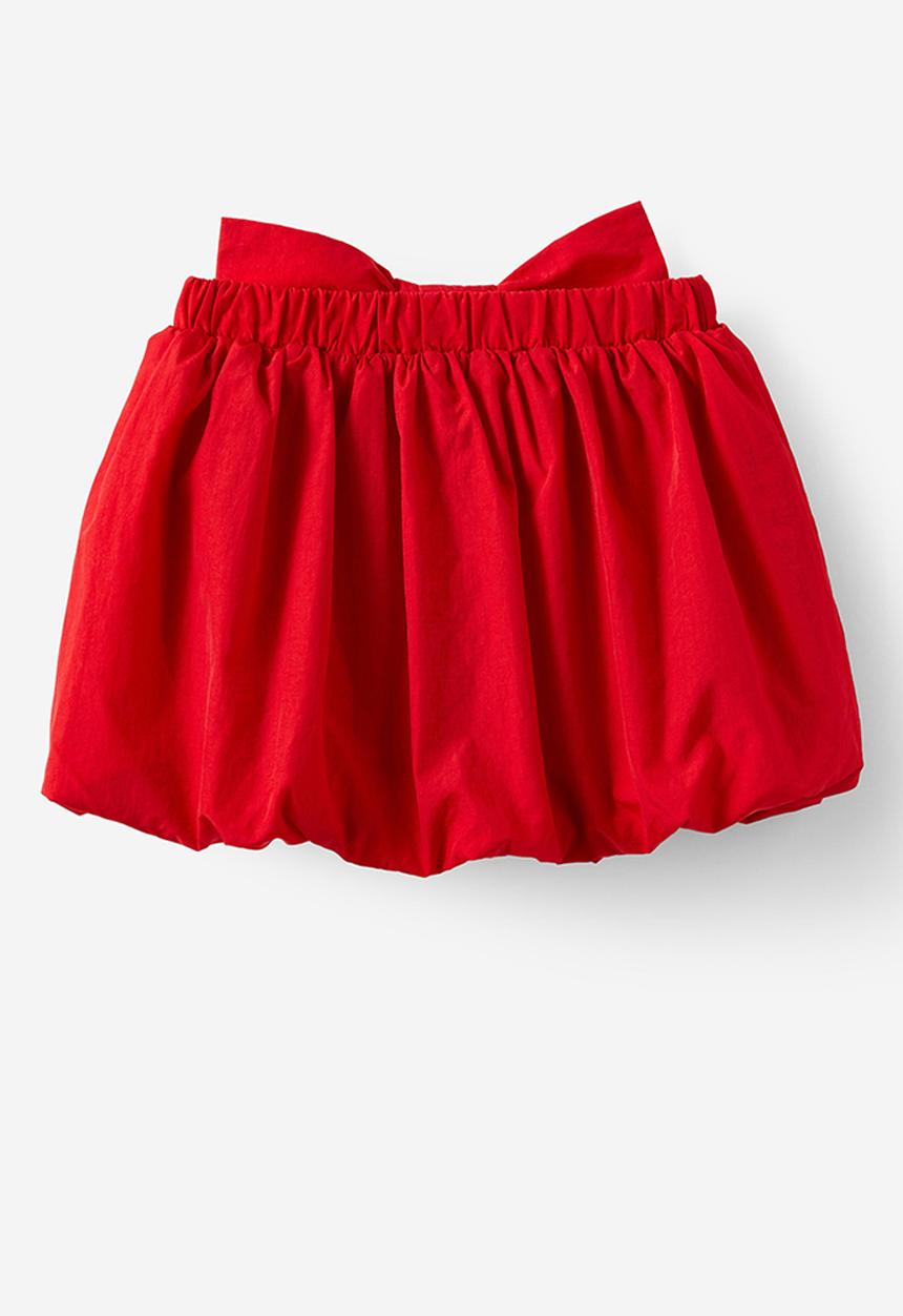 Cotton On - Daisy bow bubble skirt - varsity red
