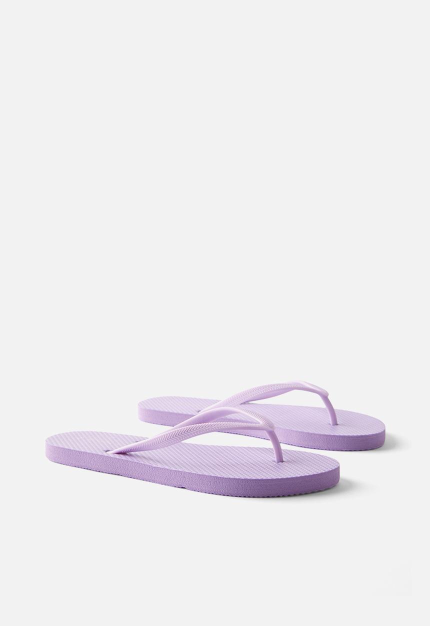 Cotton On - Round toe flip flop - pastel lilac