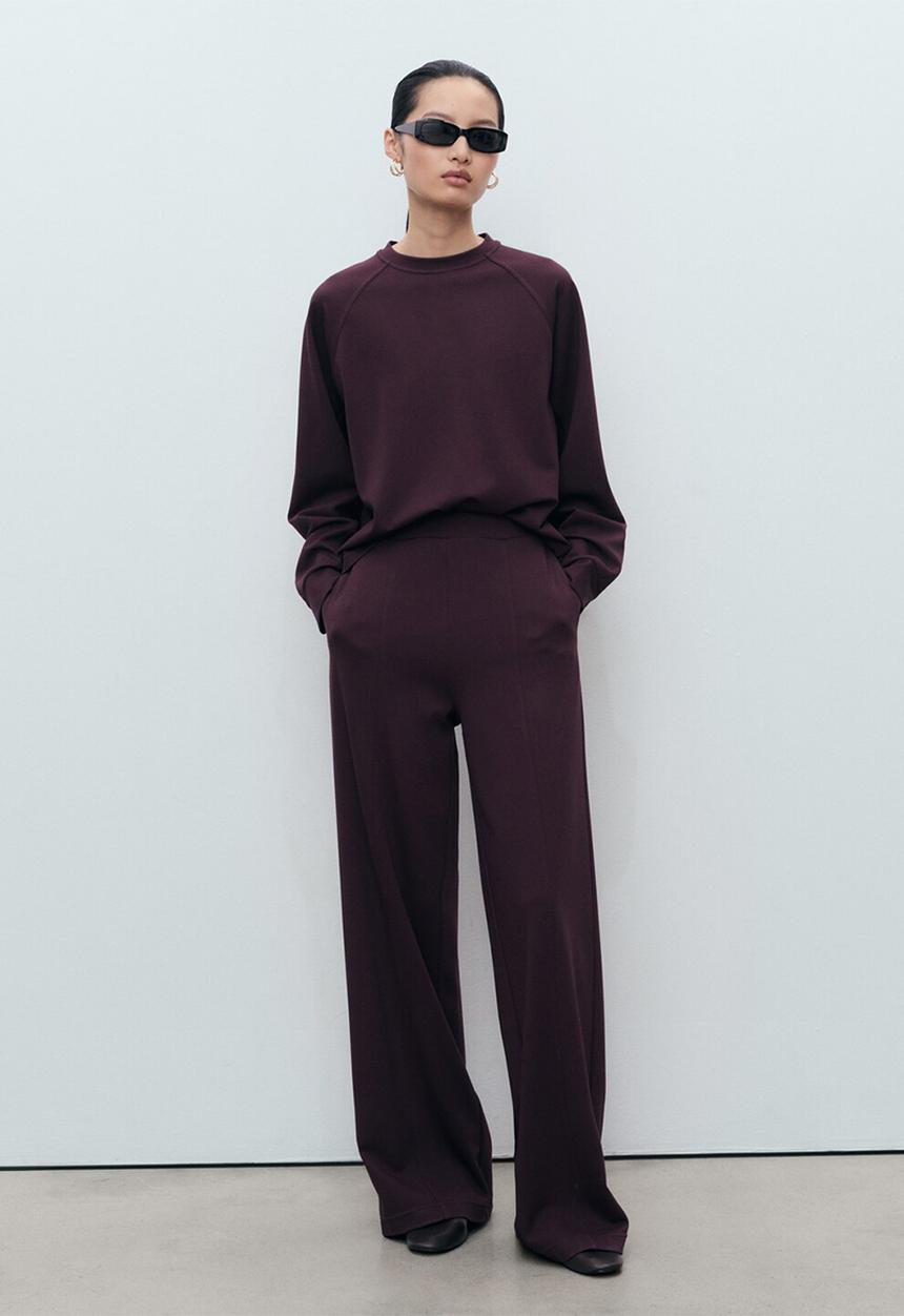 MANGO - Sweatshirt florida -  dark red