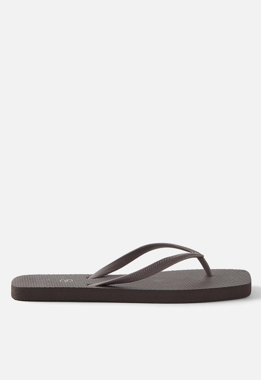 Cotton On - Square toe flip flop - choc