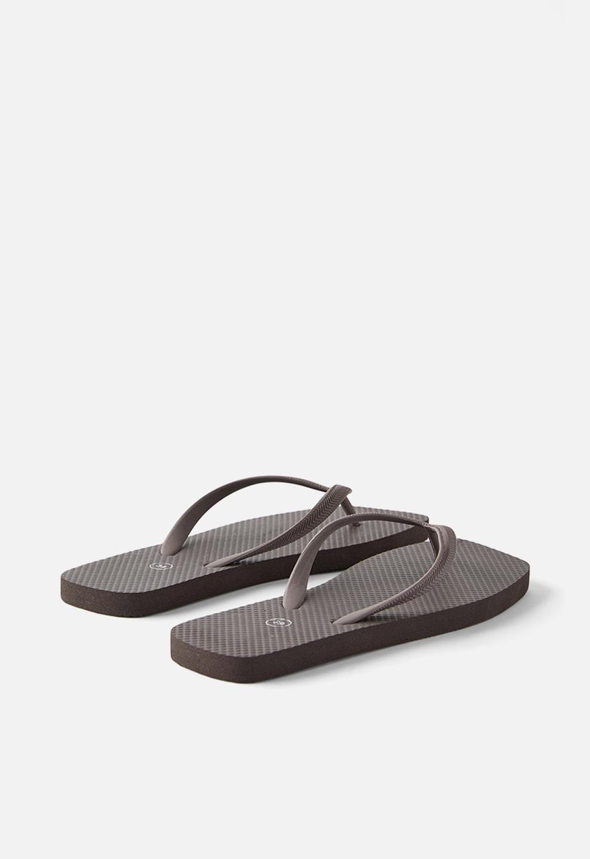 Cotton On - Square toe flip flop - choc