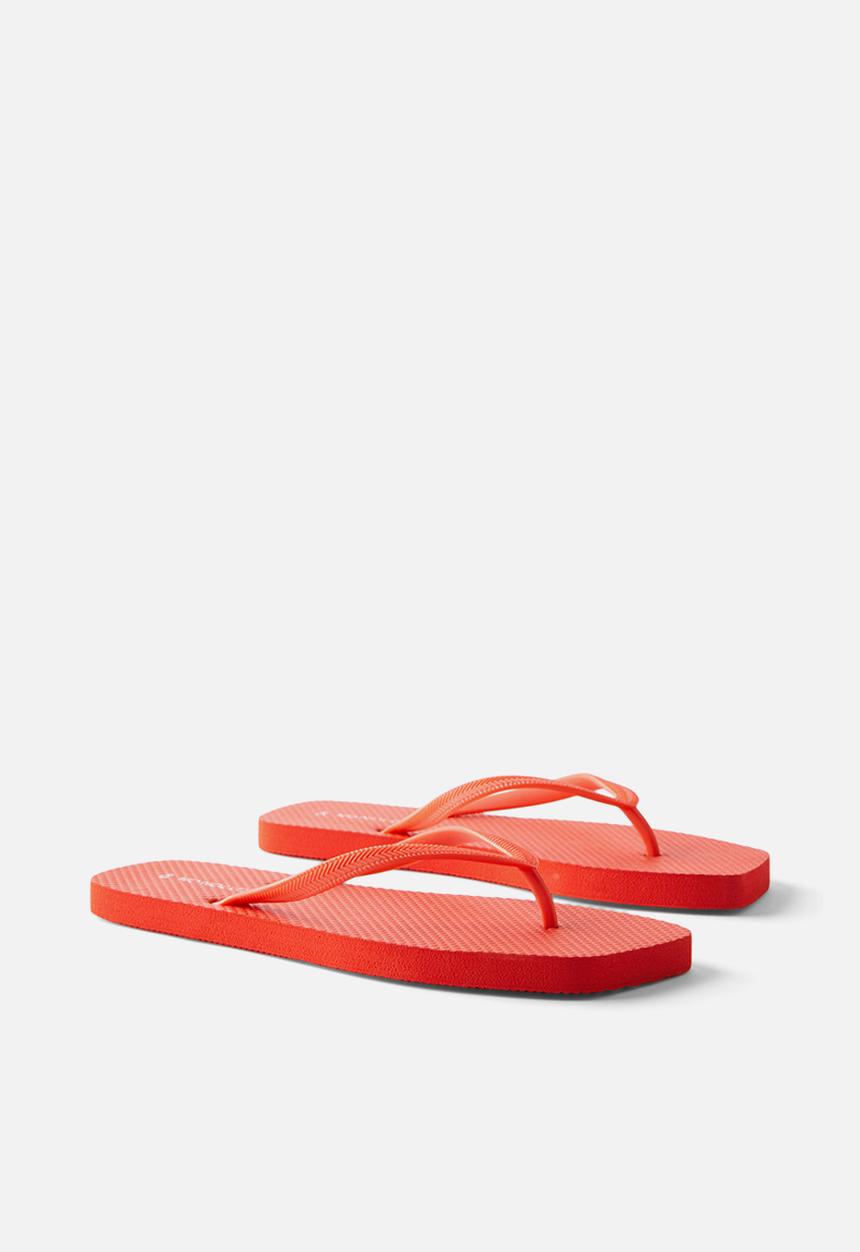 Cotton On - Square toe flip flop - red