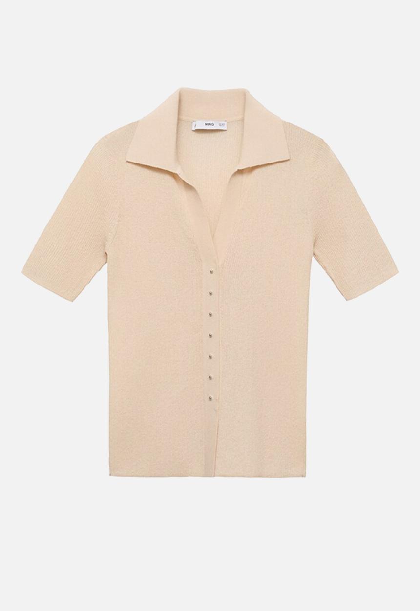 MANGO - Jersey mocha - light beige