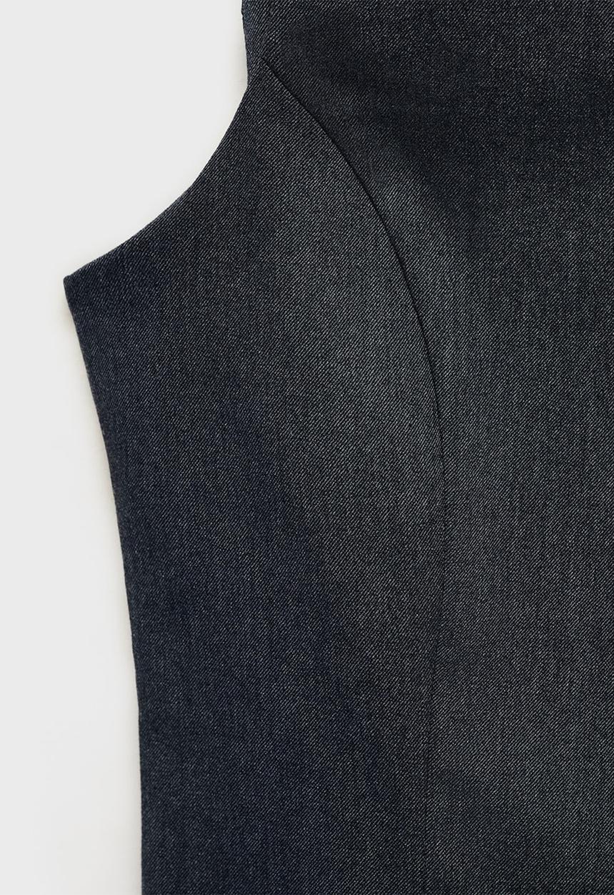 MANGO - Top dena  -  medium blue