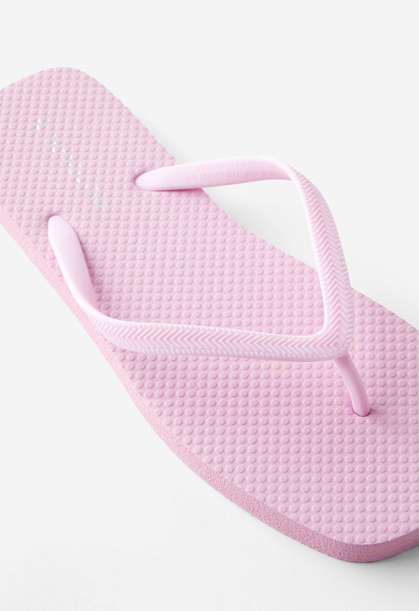 Cotton On - Square toe flip flop - mauve