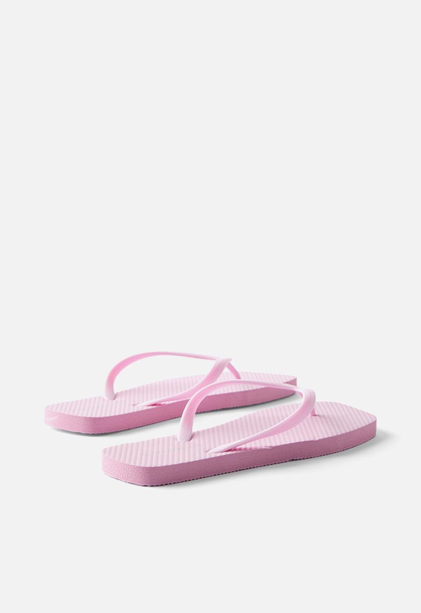 Cotton On - Square toe flip flop - mauve