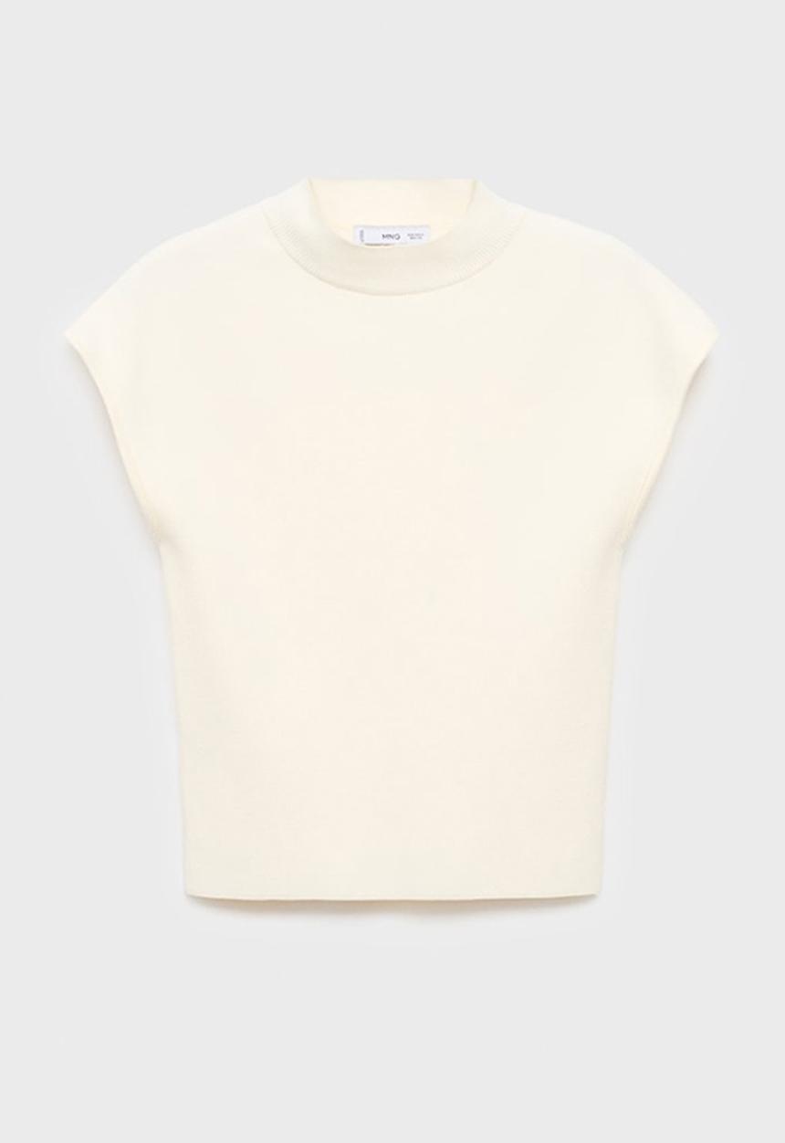 MANGO - Jersey dumin -  white