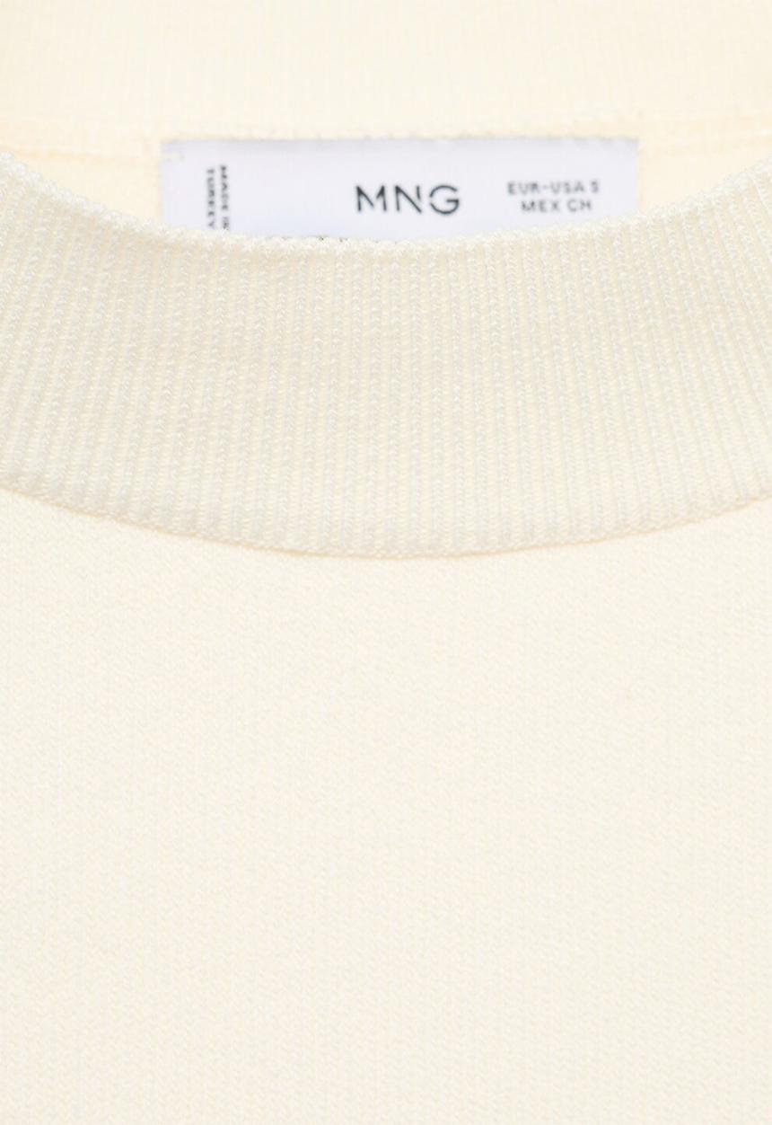 MANGO - Jersey dumin -  white