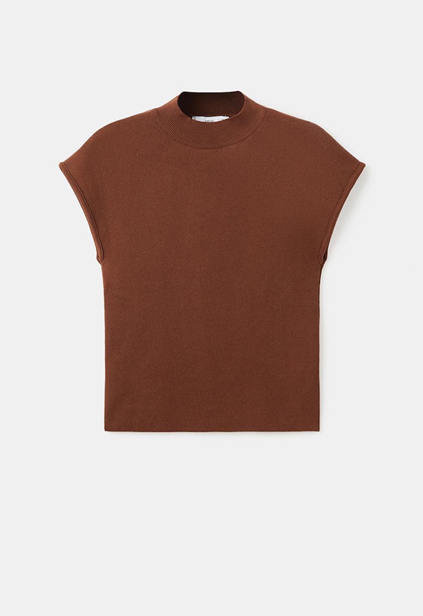 MANGO - Jersey dumin -  brown