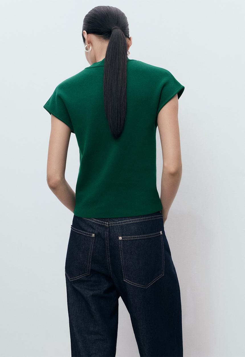 MANGO - Jersey dumin -  dark green