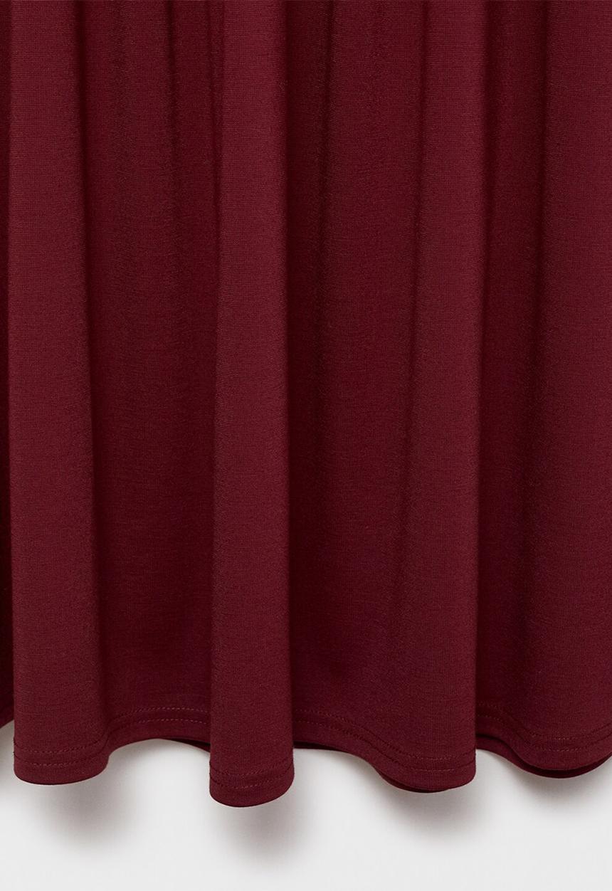 MANGO - Skirt tabla-h -  dark red