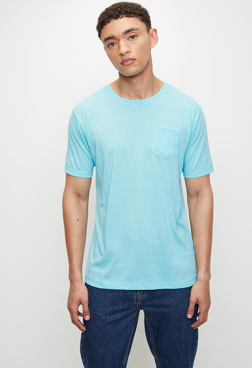 Brave Soul - Crew Neck T-shirt - Ice Blue Marl