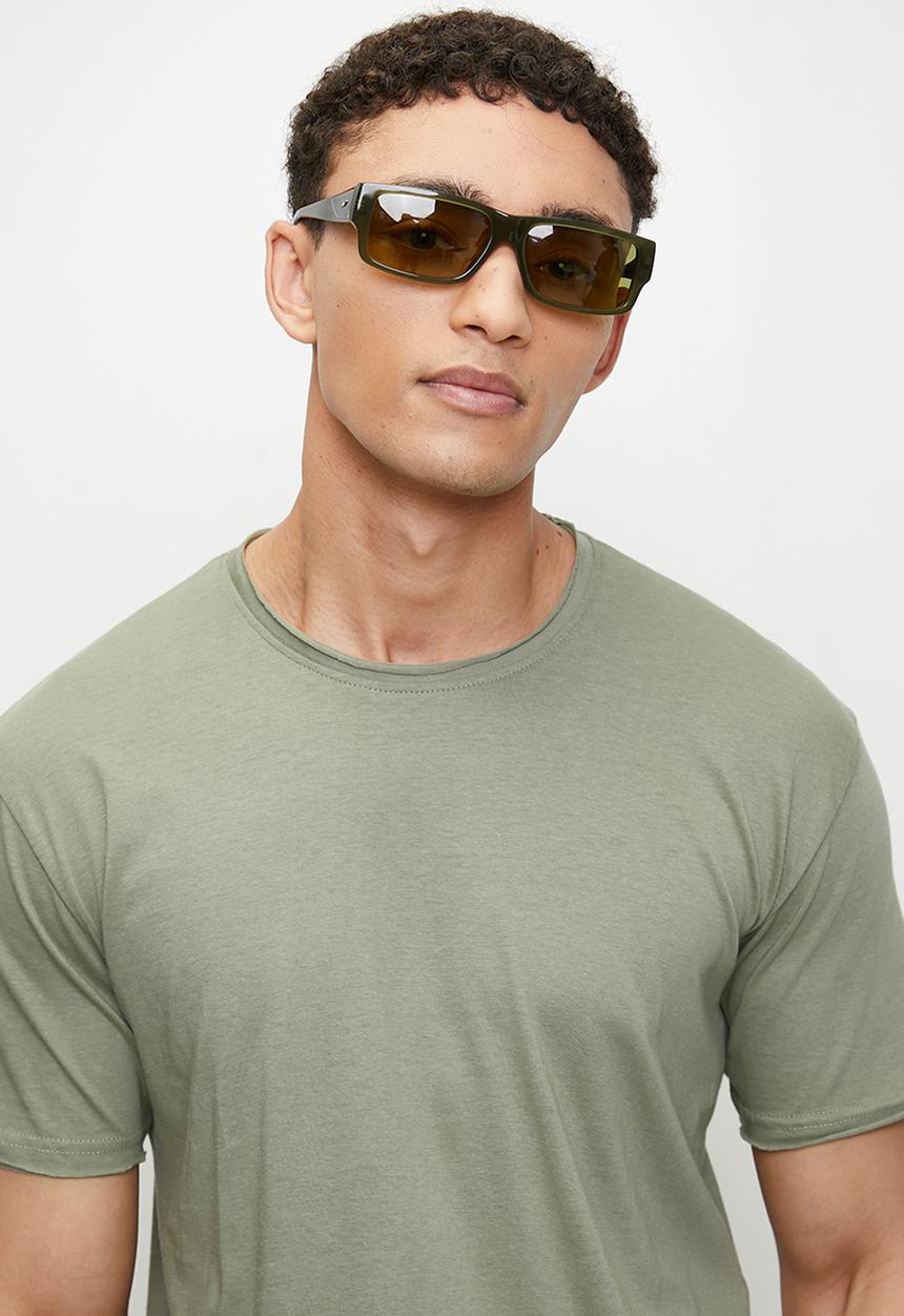 Brave Soul - Crew Neck T-Shirt - Washed Sage