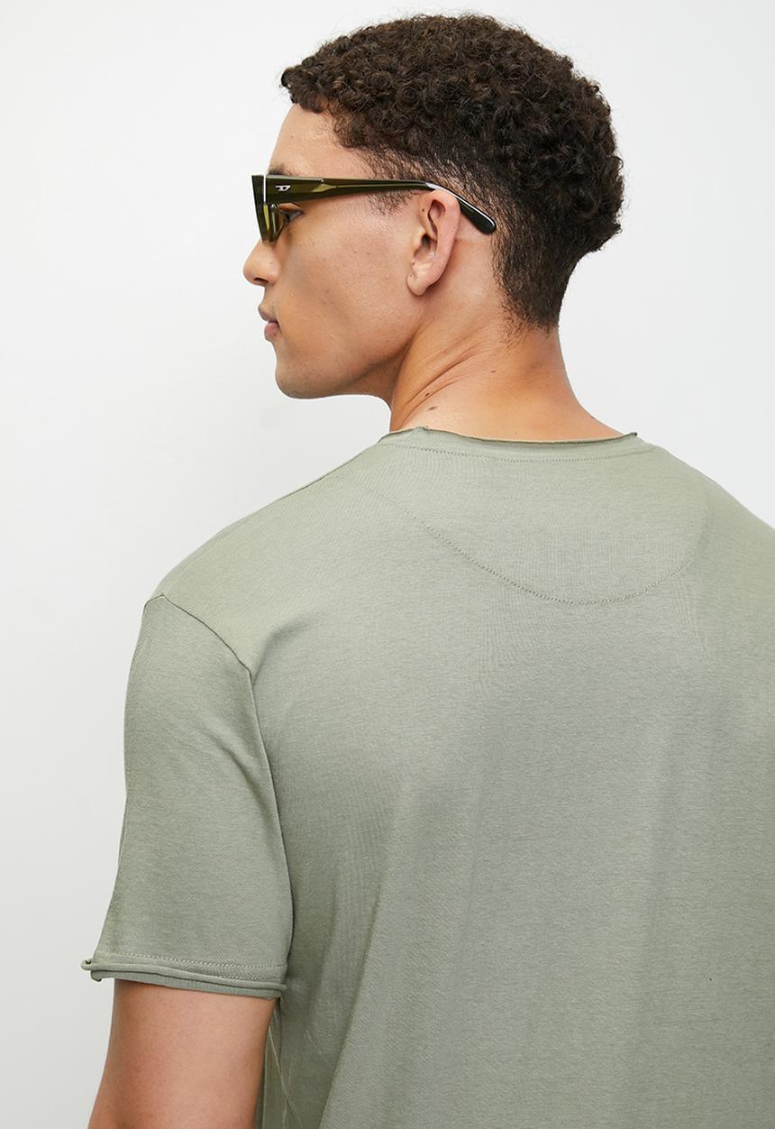 Brave Soul - Crew Neck T-Shirt - Washed Sage