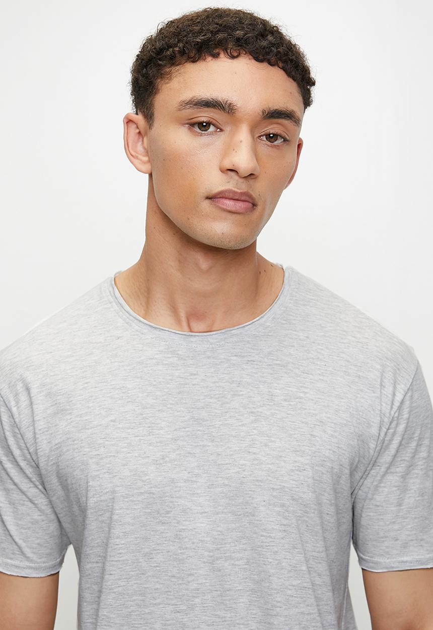 Brave Soul - Crew Neck T-shirt - Ecru Marl