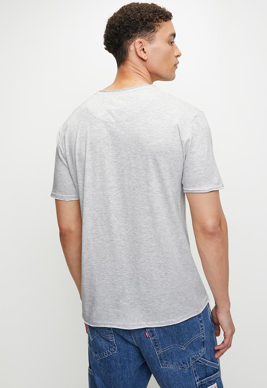Brave Soul - Crew Neck T-shirt - Ecru Marl