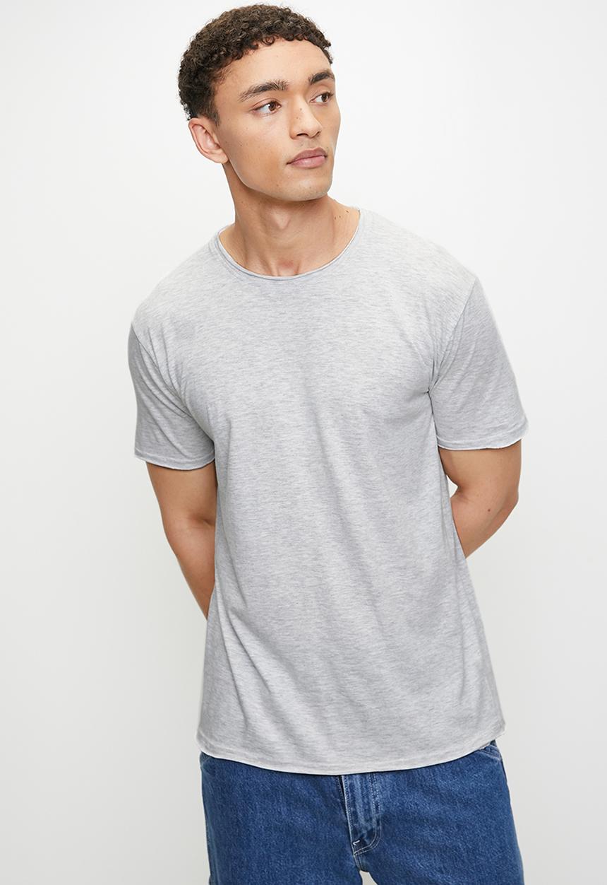 Brave Soul - Crew Neck T-shirt - Ecru Marl