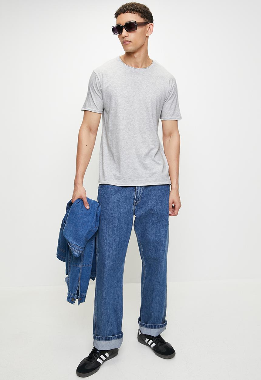 Brave Soul - Crew Neck T-shirt - Ecru Marl