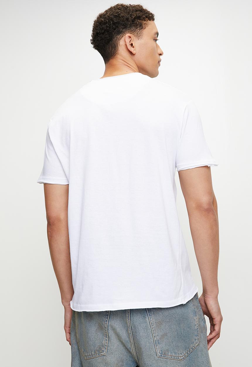 Brave Soul - Crew Neck T-Shirt - Optic White