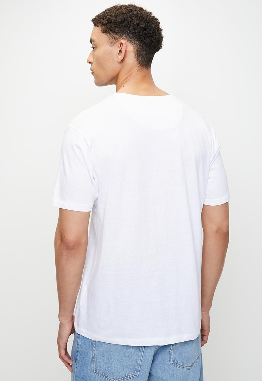 Brave Soul - Crew Neck T-Shirt  - Optic White 