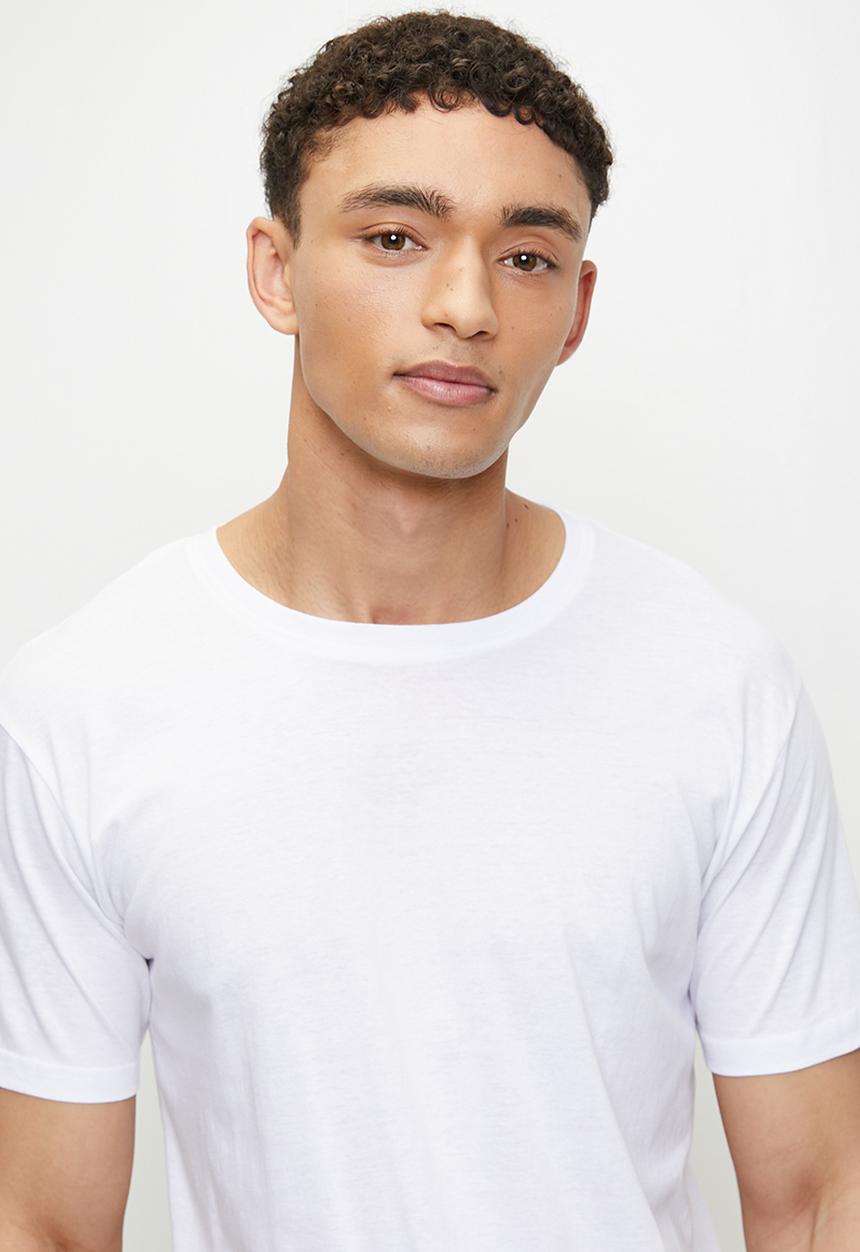 Brave Soul - Crew Neck T-Shirt - Optic White