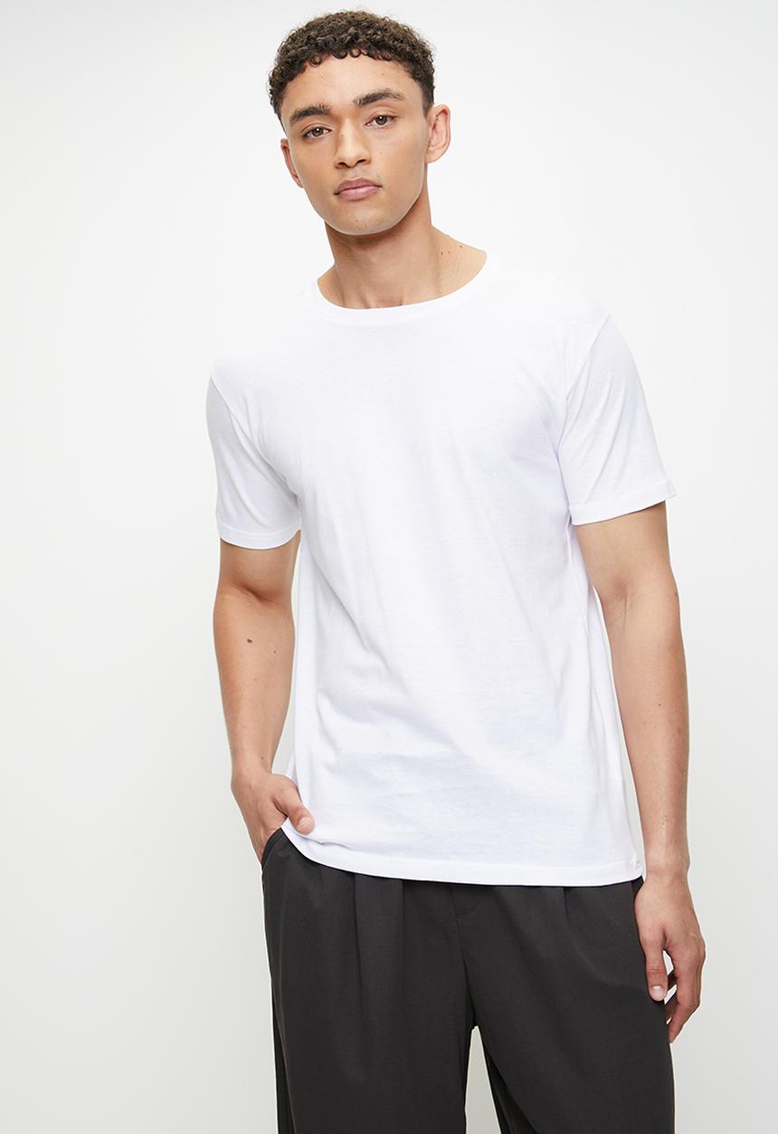 Brave Soul - Crew Neck T-Shirt - Optic White